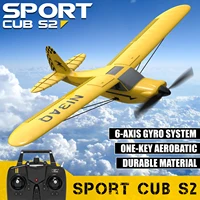 Sport Cub S2 RC Airplane 2.4G 3CH Remote Control Plane 400mm Wingspan Aircrafts with Gyro Stabilizer 76114 EPP Foam Plane RTF 2