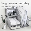 Mesh storage frame multi-functional layer desktop file letter tray for folders, mail, stationery, desk accessories White black 3
