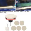 Car Windscreen Glass Scratch Remover 100g Cerium Oxide Powder Polishing Kit Wheels Set Polish Pads Glass Polishing Tool 1