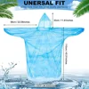 10/20/50 Pieces Rain Ponchos Adults Disposable Plastic Raincoats with Hood Portable Emergency Raincoats for Outdoor Activities 2
