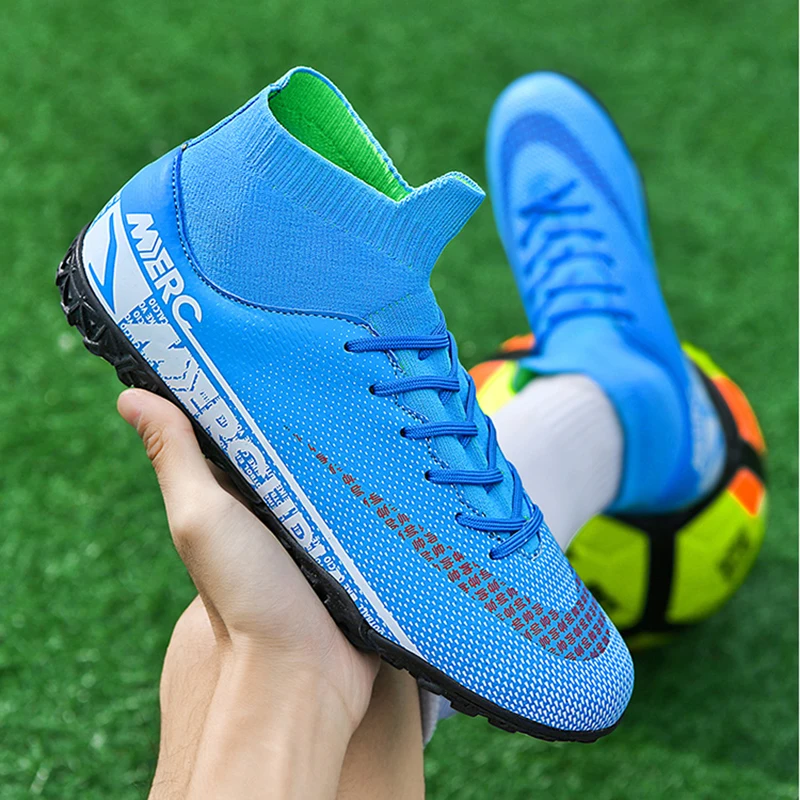Football shoes FG/AG/TF Men High Ankle Soccer Cleats Training For Man 35-45