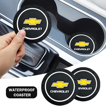 1Pc Car Anti Slip Coaster Water Cup Slot Non-Slip Cushion Accessories For Chevrolet Colorado Cruze Spark Captiva Malibu Trax 1