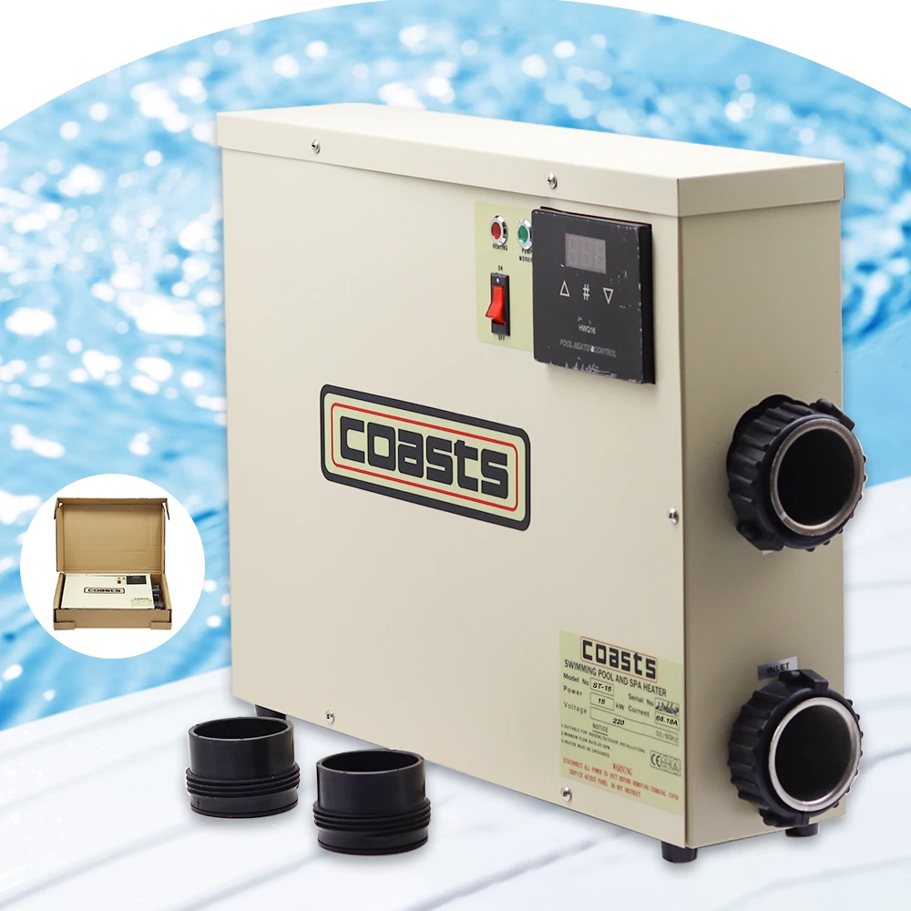 Mini Pompa Del Riscaldatore Della Piscina 15Kw Per Piscine Fuori Terra, Pompa Del Riscaldatore Del Bagno Della Stazione Termale Del Termostato Dello S