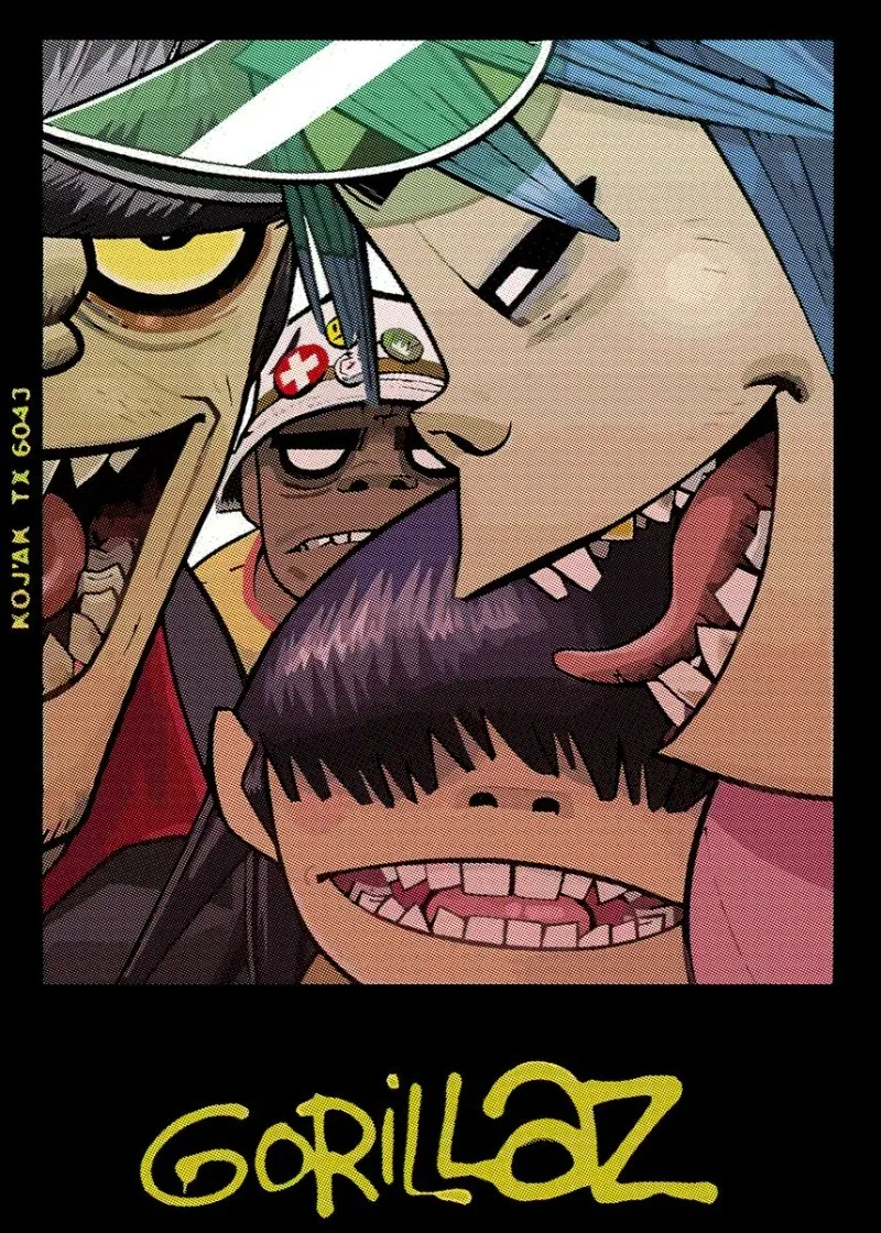 Gorillaz Hip-Hop Band Artistic Canvas Wall Art