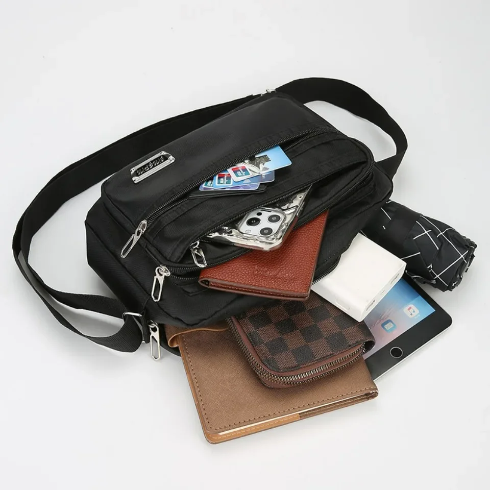Men Cross-body Bags Male Leisure Versatile Shoulder Bags Boy Messenger Handbags For Travel Casual Satchel Solid Color Sac