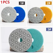 

1PC 4 Inch 100mm Dry/wet Diamond 3 Step Polishing Pads Granite Polishing Tool For Polishing Granite Concrete Stone Marble