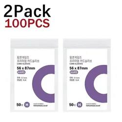 Clear Waterproof Photo Card Protective Sleeves, 1 - 500Pcs, for Album and Game Card Storage, 56x87mm (100Pcs - 56x87mm)