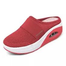 Women Shoes Casual Increase Cushion Shoes Women Non-slip Platform Sneakers For Women Breathable Mesh Outdoor Walking Slippers