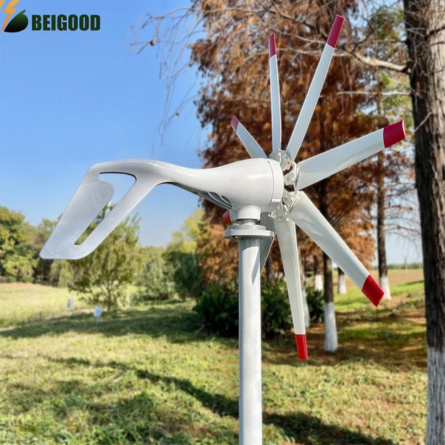 China 3000W Horizontal Wind Turbine Generator With MPPT Controller 3KW 12V  24V 48V Alternator Free Energy Windmill For Home Farm - AliExpress