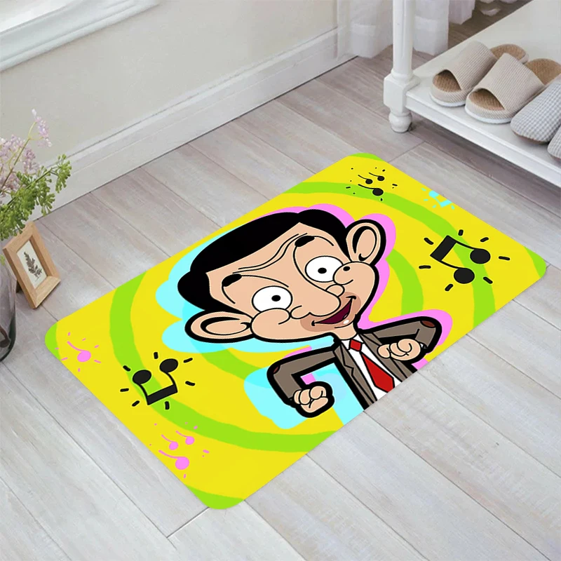 

Забавный мультяшный напольный коврик Mr. Bean, коврик для входа в дом, балкона, коврики для комнаты, кухонные коврики, коврики, домашний Коврик для двери и ванной