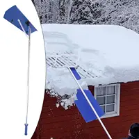 Roof Rake Roof Snow Rake Telescoping Lightweight Snow Removal Tool Snow Roof Rake for Garden House Roof Window Lawn Rooftop 1