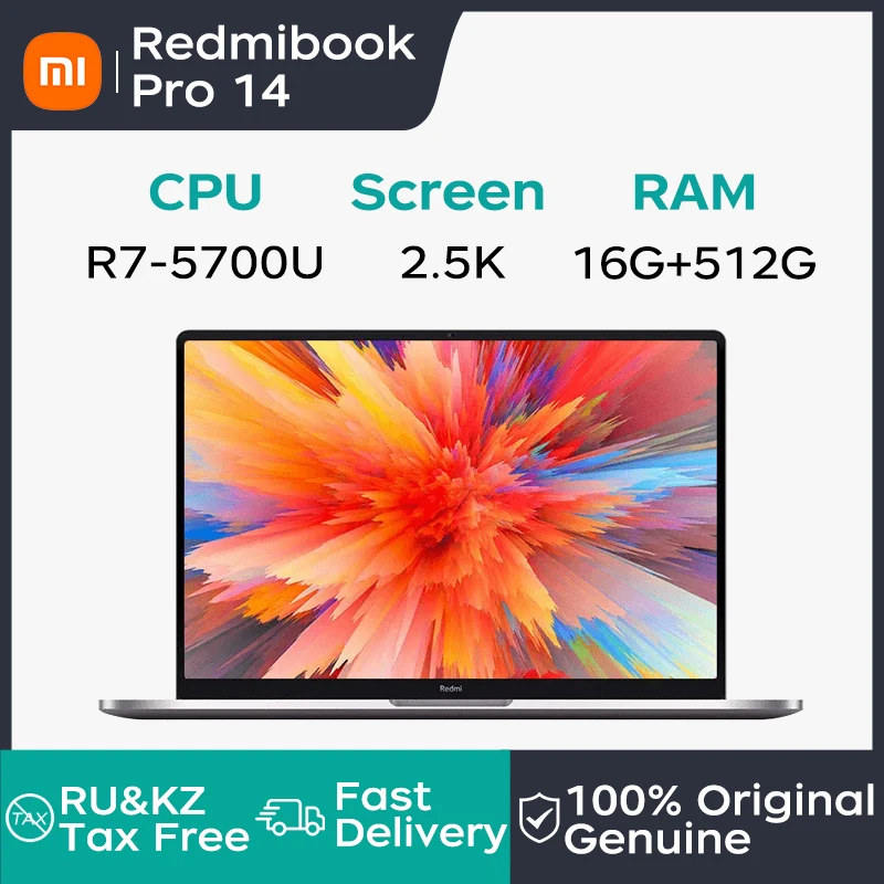 Windowsノート本体 Xiaomi RedmiBook Pro 14S Ryzen7 5700U シャオミノートパソコンRedmiBook Pro 14 2.5K 14インチ