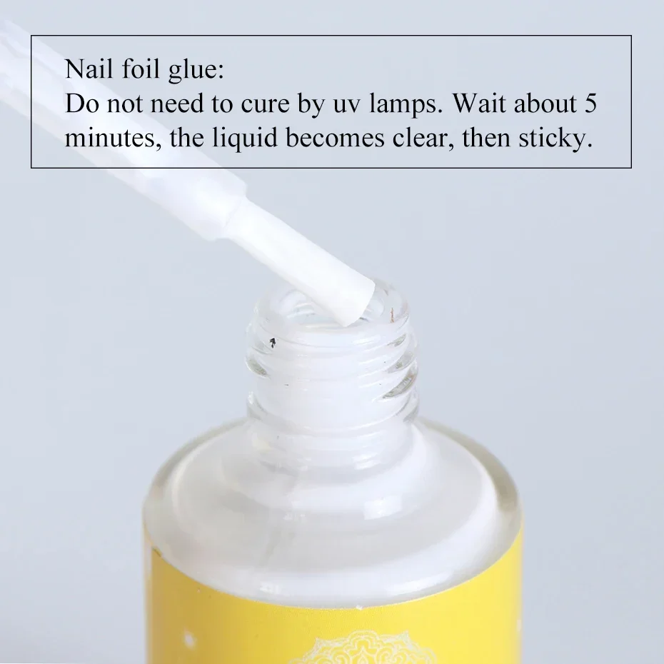 15ml Nail Glue For Transfer Foils Tips Starry Paper Decal Ahesive Gel Varnish DIY Nail Art Design Foil Glue Manicure Tool LY947 5