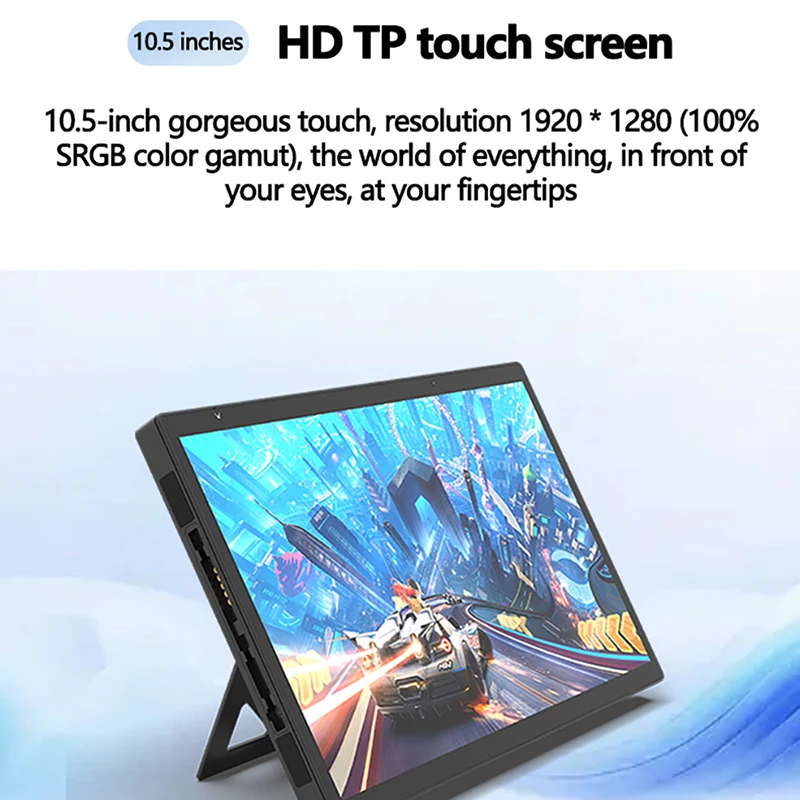 Mini Pocket Gaming Tablets10.5inch N95 Magnetic Grip 32GB RAM 2TB SSD DDR4 Window11 100% sRGB Color Gamut Touchscreen laptop 3