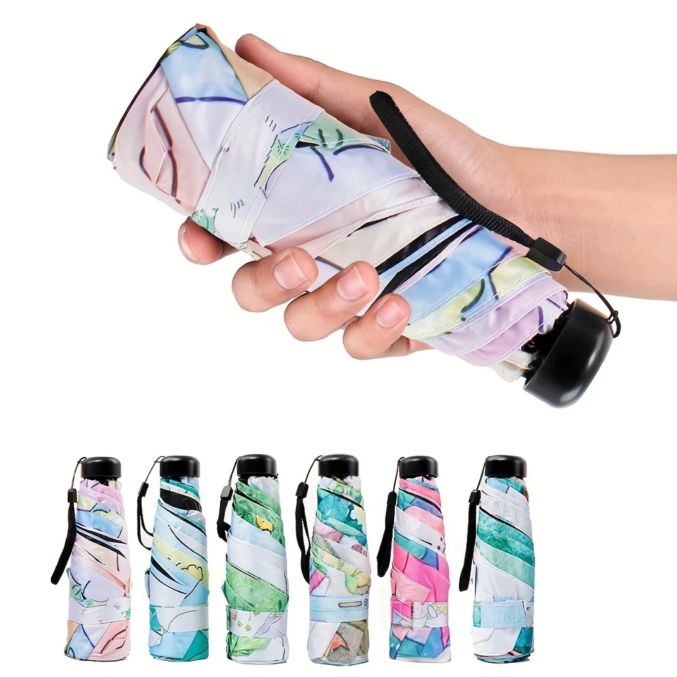 Lightweight UV Protection Travel Folding Umbrella