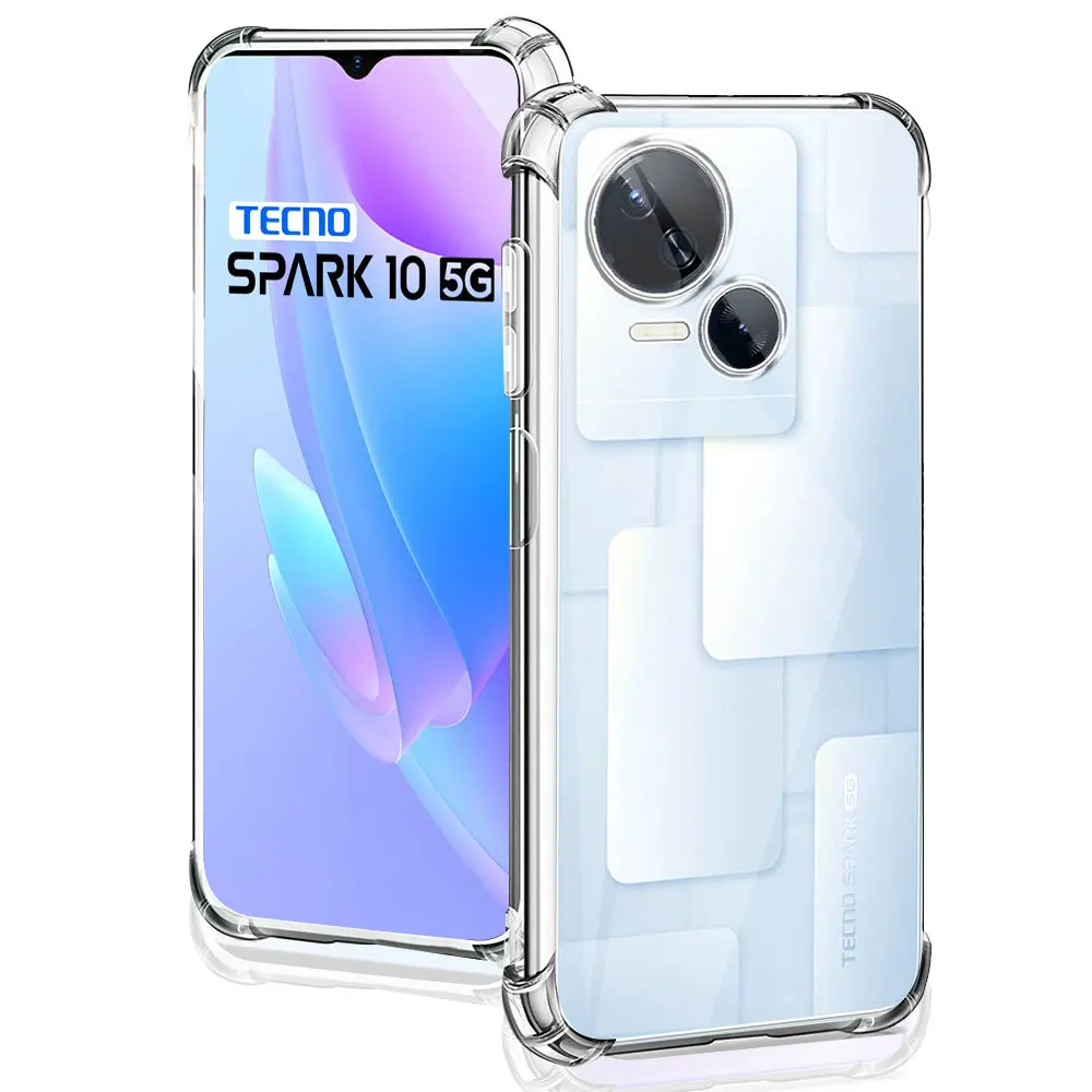 Per Tecno Spark 10 5G Custodia Custodia Morbida In Silicone Trasparente Antiurto Per Tecno Spark 10 10C Custodia Per Telefono Per Tecno Spark 10 Pro F