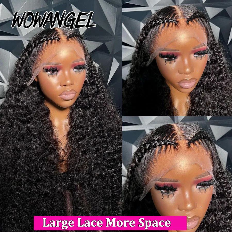 Angel HD Lace Frontal Wigs 250% 13X6 Lace Front Wigs Water Wave HD Closure Curly Wig Full Human Hair Wig For Woman lace front wig human hair wigs human hair wig front lace wig