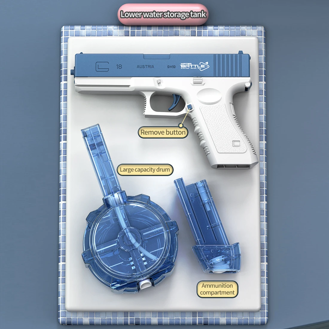 Electric Water Gun Toys Bursts Children's High-pressure Strong Charging Energy Water Automatic Water Spray Children's Toy Guns 5