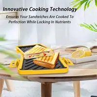 Microwave Toaster Sandwich Maker Quick and Time-Saving Microwave Toaster No Electricity Required Wireless Dishwasher Safe 2
