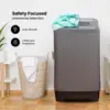 Fully Automatic Portable Washing Machine 1.8 cu. ft. 16lb Capacity 10 Smart Cleaning Programs Water Inlet and Drain Pump 5