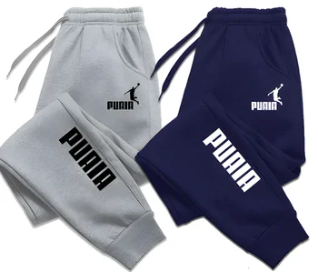 2026 Mens Print Pants Autumn/Winter New In Men's Clothing Trousers Sport Jogging Fitness Running Trousers Harajuku Streetwear