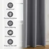 2pcs 100% Blackout Curtains, Thermal Insulated Window Drapes, Window Curtains for Bedroom Living Room, Home Decoration 4
