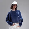 NIGO LP Women's Men's Spring And Autumn High Street Old Graffiti Cotton Round Neck Long Sleeve Short Sweatshirt #nigo61427 1