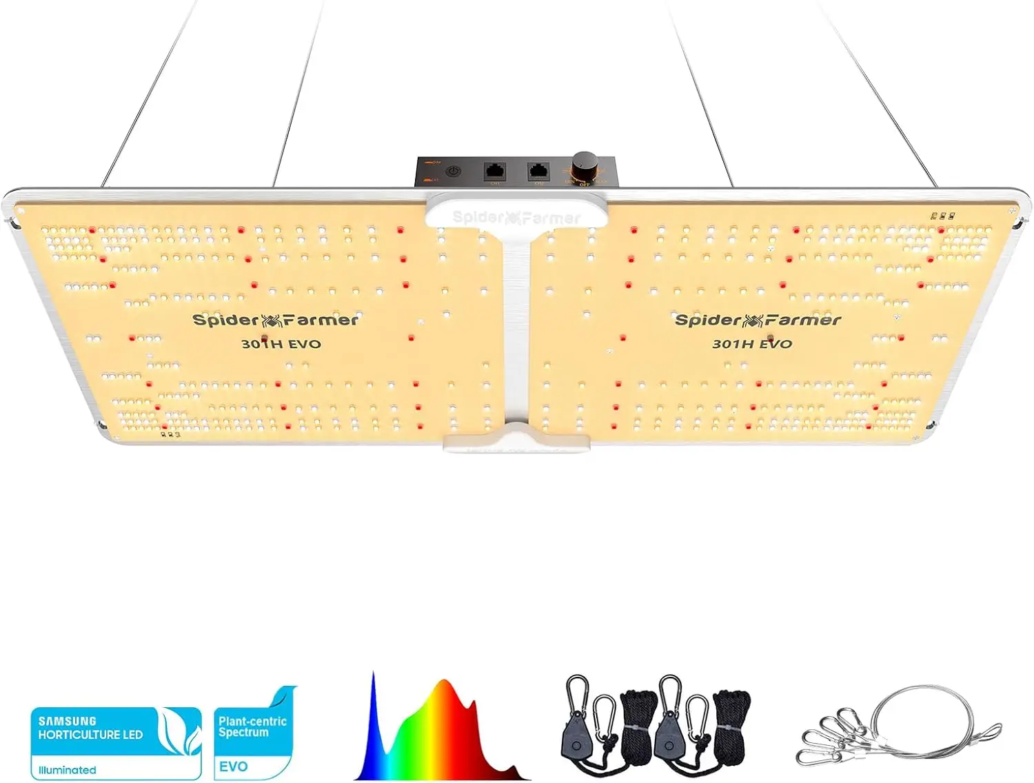 Led Grow Light, Full Spectrum Plant Grow Light, 200W Dimmable & High Efficiency