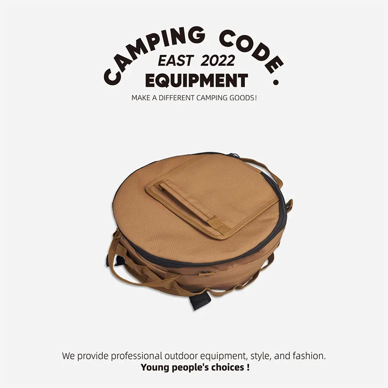 Portable Collapsible Outdoor Camping Ice Bucket Car Carrying Round Bucket Insulation Keep Cold Keep Fresh Bag