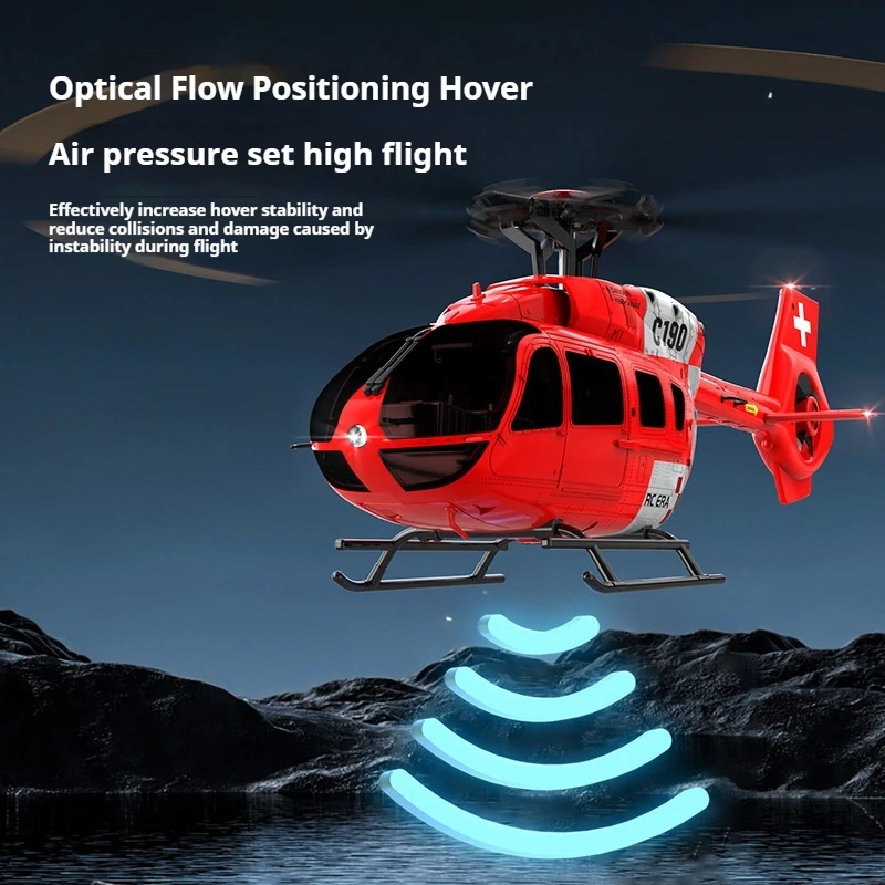 New C190 Six Channel Single Blade Brushless Remote Control Helicopter Military Aviation Toy Simulation Helicopter Toy Boy'S Toy 2