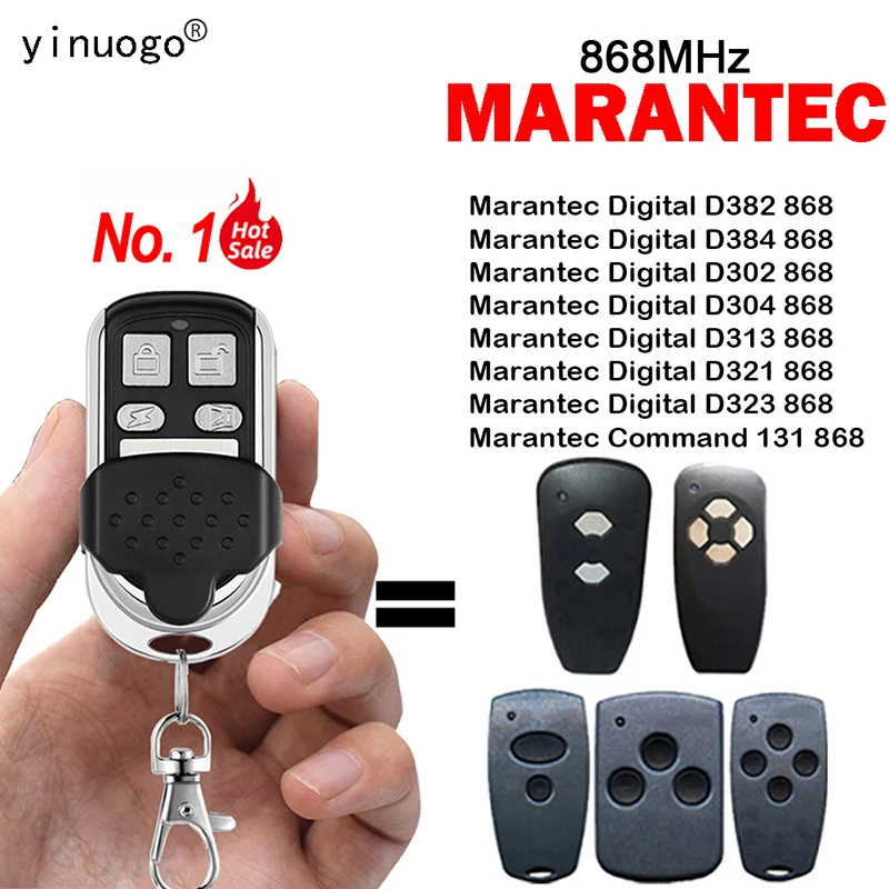 

MARANTEC Digital 304 382 384 302 313 321 323 Command 131 Garage Door Remote Control 868MHz Gate Opener Remote Control Command