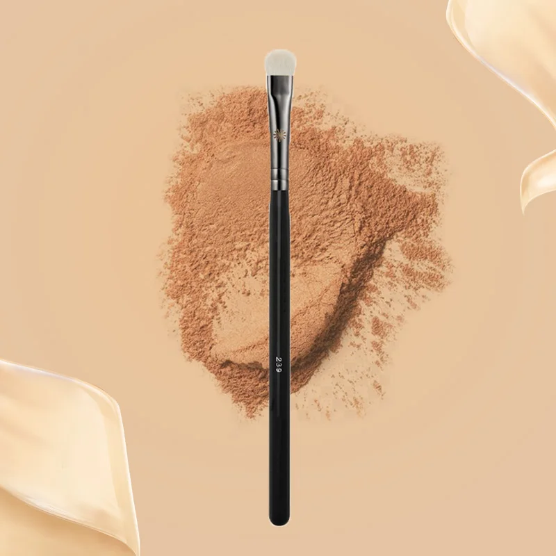 Makeup Brush Piccasso Wool Eyeshadow Brush Soft Wool Animal Hair Solid Wood Handle Flat White Eyeshadow 239