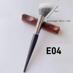 Luxurious Natural Goat Hair Blush Brush with Ebony Handle (E04)