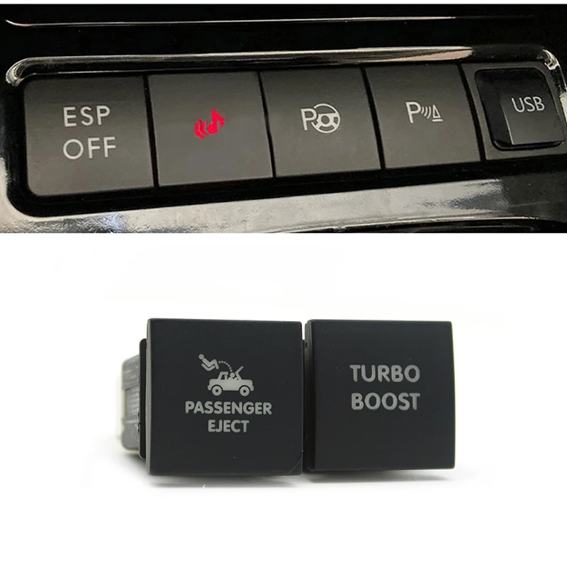 Interruttore A Pulsante Di Espulsione Del Passeggero Turbocompresso Per Auto Con Cavo Per Volkswagen Golf 6 Jetta 5 Mk5 Caddie Eos Scirocco