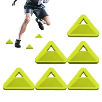 Cones For Soccer Practice 6 Pcs Durable Disc Triangular Makers Playing Field Training Equipment Agility Football Kids Sports 1