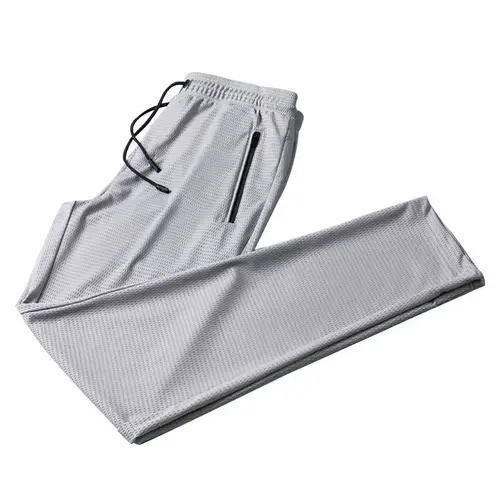남성용 통기성 아이스 실크 바지, 체육관, 빅 사이즈, 8XL, 9XL, 10XL, 홈 홀 팬츠, 스포츠 탄성 바지, 10XL, 150KG, 여름 3