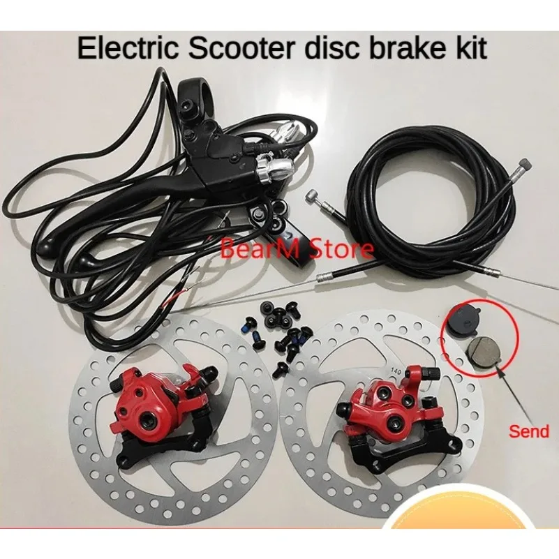 Freno A Disco Meccanico Per Scooter Elettrico 10'' – Pinza In Alluminio Lato Destro, Kit Ricambio Con Viti E Molla - 3