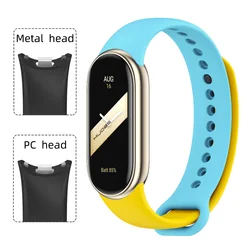 Silicone Sport Wristband for Smartwatch - Premium Bracelet Strap (Yellow Blue)