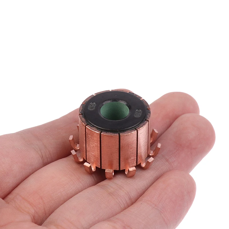 1Pcs 구리 후크형 전기 모터 정류자 23x9x17mm 12P 치아 구리 후크형 전기 모터 정류자