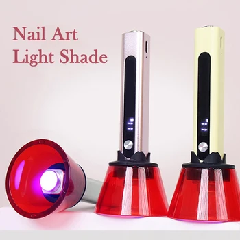 Dispositivi per saloni di bellezza per unghie, protezione anti-luce blu per lampade UV a forma di barriera per unghie dritte