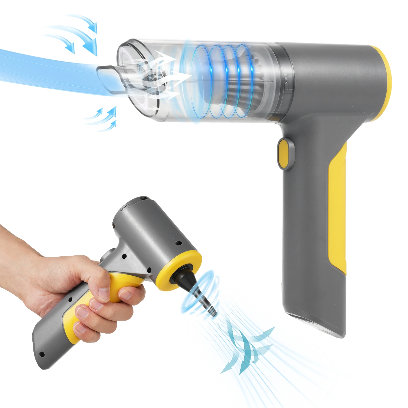 

Mini Vacuum Cleaner for Car 3 in 1 Keyboard Vacuum Cleaner Wireless Handheld Car Vacuum with Brushless Motor 13000PA High Power