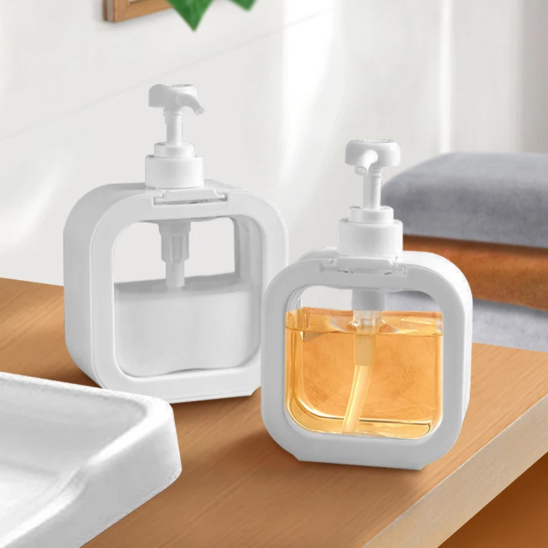 Soap Dispenser 300/500Ml Kitchen Liquid Soap Dispenser Empty Pump Shampoo Bottle Dish Soap Container Bathroom Shower Gel Laundry Liquid Storage