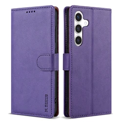 Premium Business Flip Leather Wallet Case - Elegant and Durable Protection Cover - Galaxy A26 (Purple)