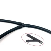 Windshield Washer Tube Connector Joiner T Piece Straight 3 Way Y Piece Air Fuel Water Gasoline Cleaner Washer Nozzle Hose 18Pcs 2