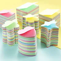 2-Book-Set Sticky Note Pads Stationery Paper Mixed Color Self-Adhesive School Office Message Supplies Accessories Decoration ZYF 2
