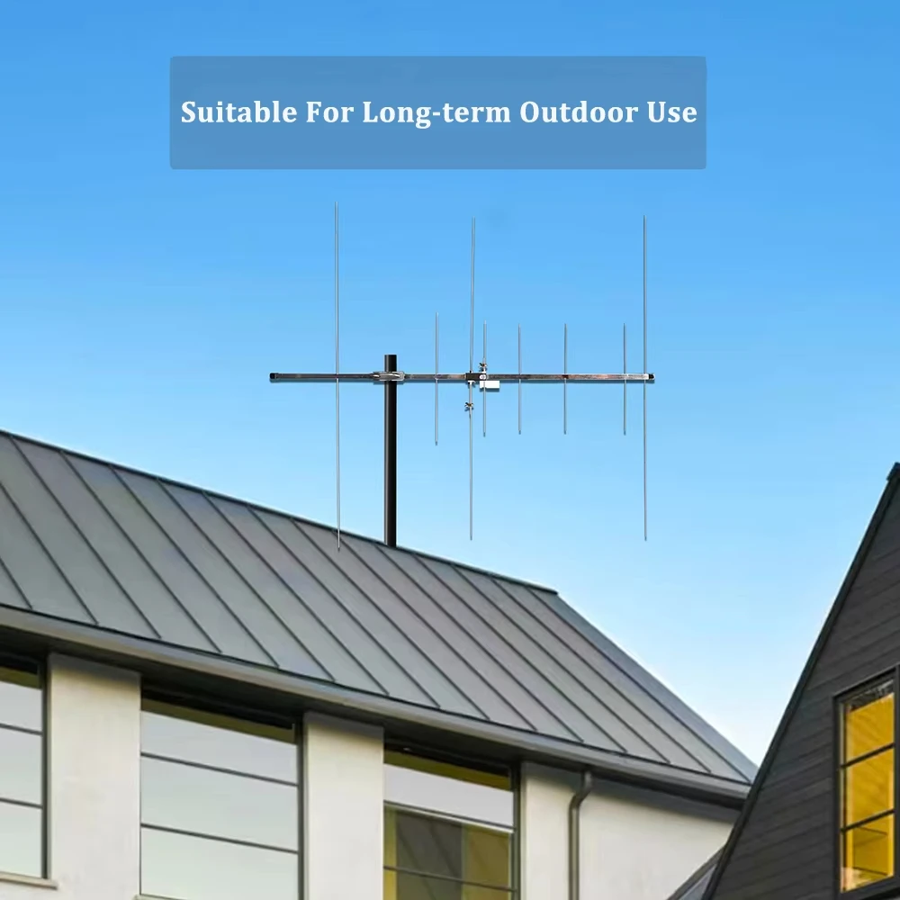 144/430 MHz VHF UHF 야기 안테나 전문 야외용 이중 주파수 지향성 인터콤 장거리 신호 수신 안테나