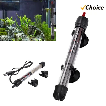 Adjustable Aquarium Heater 25W/100W/200W/300W – Submersible Fish Tank Heating Rod with Thermostat 1