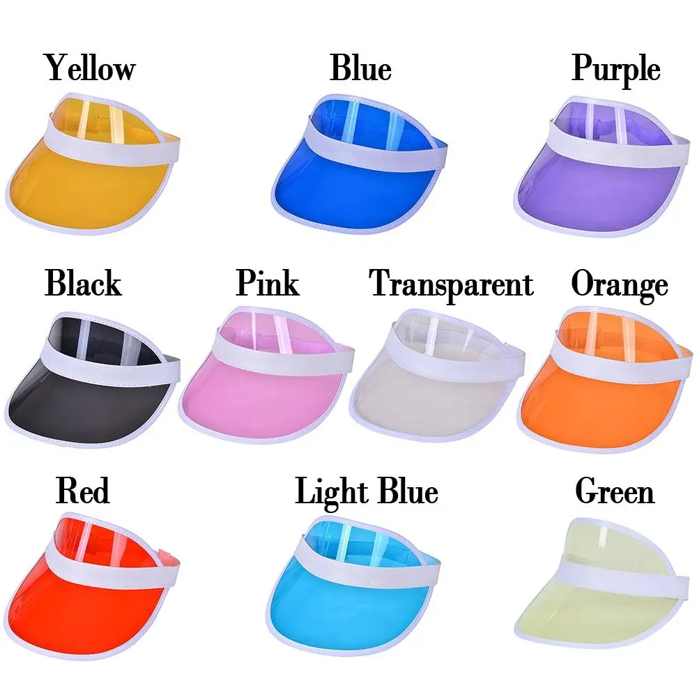 PVC Sports Accessories Women Men Anti-UV Sunshade Hat Summer Baseball Hat Visor Caps Bicycle Sun Hat 5