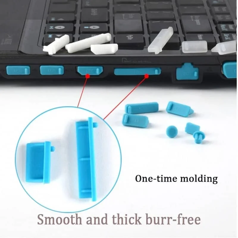 Universal Laptop Dustproof Plug Set - 16 Protective Anti-Dust Stoppers