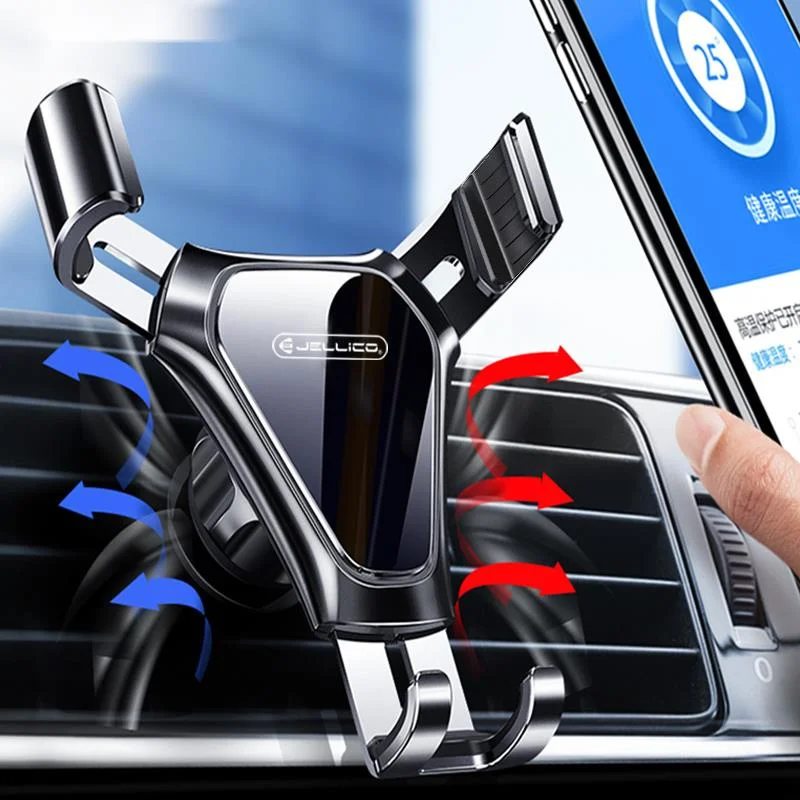 Gravity Car Phone Holder Air Vent Clip Mount Mobile Stand in For iPhone 12 11 X Samsung S21 | Мобильные телефоны и